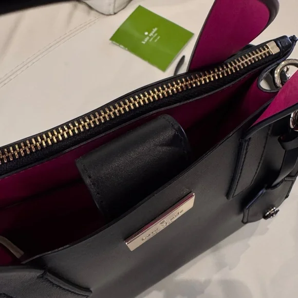 Kate Spade- Black tote bag with a strap - Picture 8 of 14